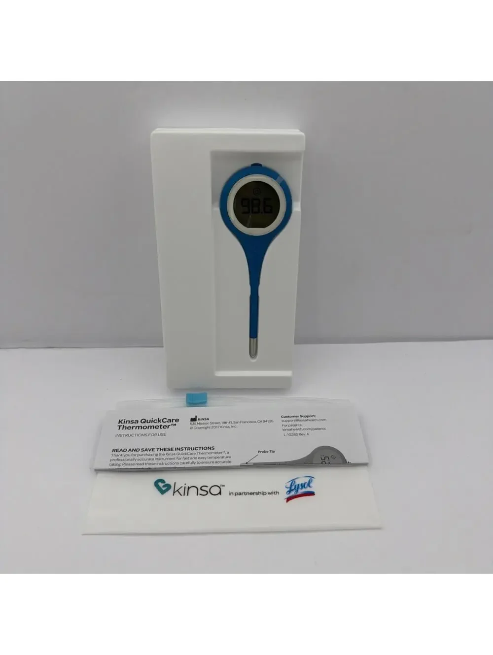NEW Kinsa QuickCare Bluetooth Smart Digital Thermometer KSA-120 8 Second Reading